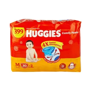 Huggies Wonder Pants Baby Diaper M 7-12kg 32Pcs